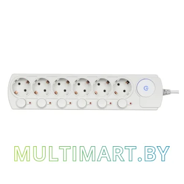 Сетевой фильтр IPPON BK-252-SW (белый) картинка 2